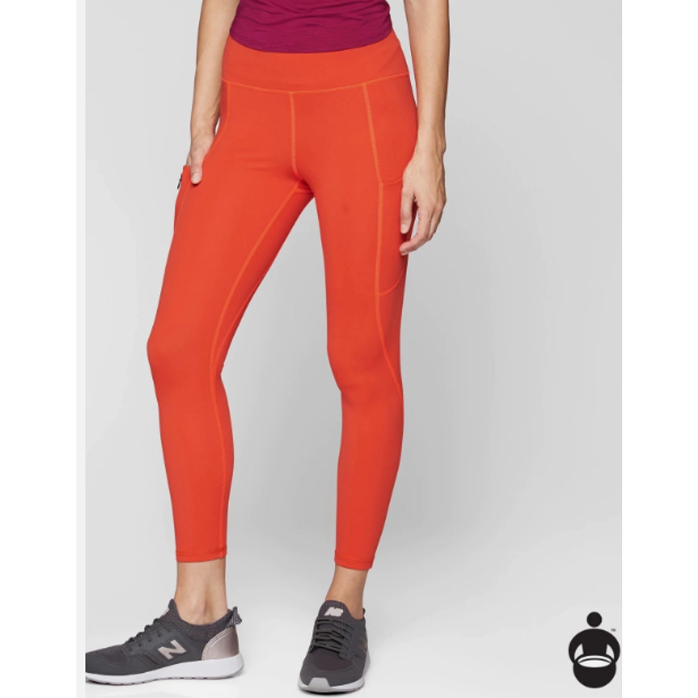 Athleta Contender Powerlift Leggings Pants Torch Red Orange Medium Xx1538